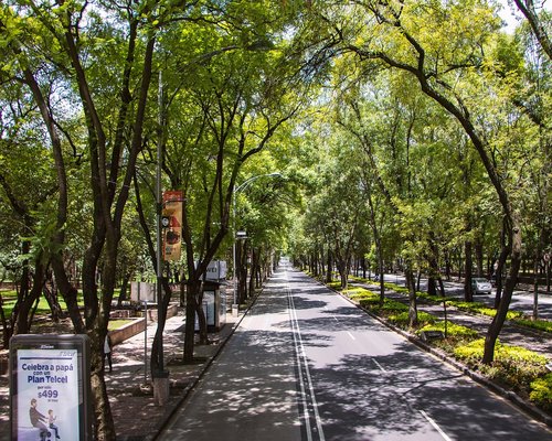 A view of Paseo de la Reforma avenue in Mexico City